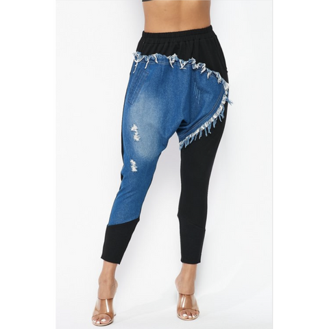 Stretch Suede Pants