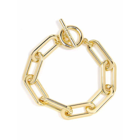 Brass multi-strand bracelet